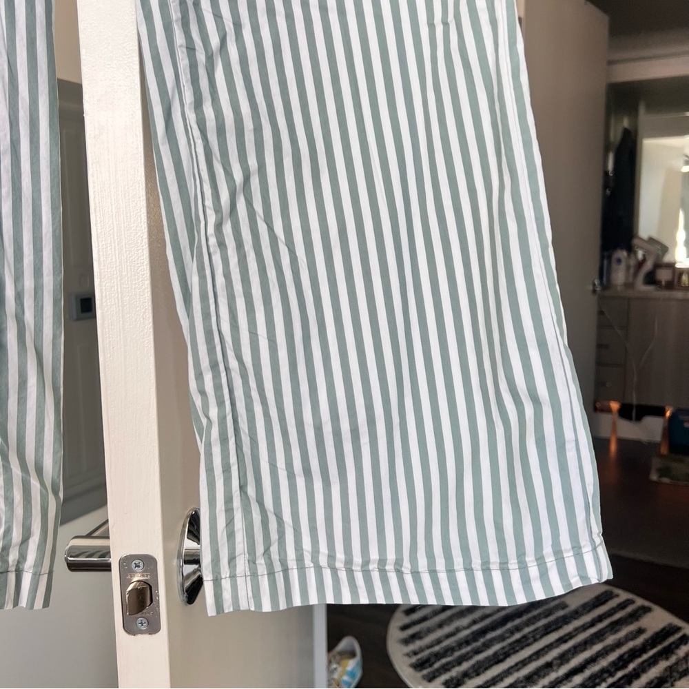 Dreamers Green and White Striped Pants - Picture 2 of 7